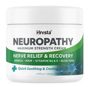 Neuropathy Relief Cream — Advanced Formula Nerve Relief Cream (For Feet, Hands, Legs, and Toes), Infused with Arnica, Vitamin B6, and Aloe Vera