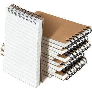 Pocket Notebooks Set of 12, Small 3x5 Spiral Notepads, Office Style Mini Notebook, Small Notepad Pocket Size, Memo Pads for , College, Work or School - Lined College Ruled Paper