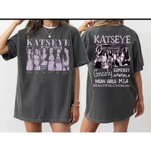 Katseye 2 Sided Shirt, Katseye Kpop Shirt, Katseye Beautiful Chaos Shirt, Kpop Music Fan Gifts, Katseye Girls Shirt