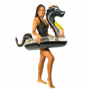 Inflatable Sea Dragon Pool Tube 40 Inch Glitter