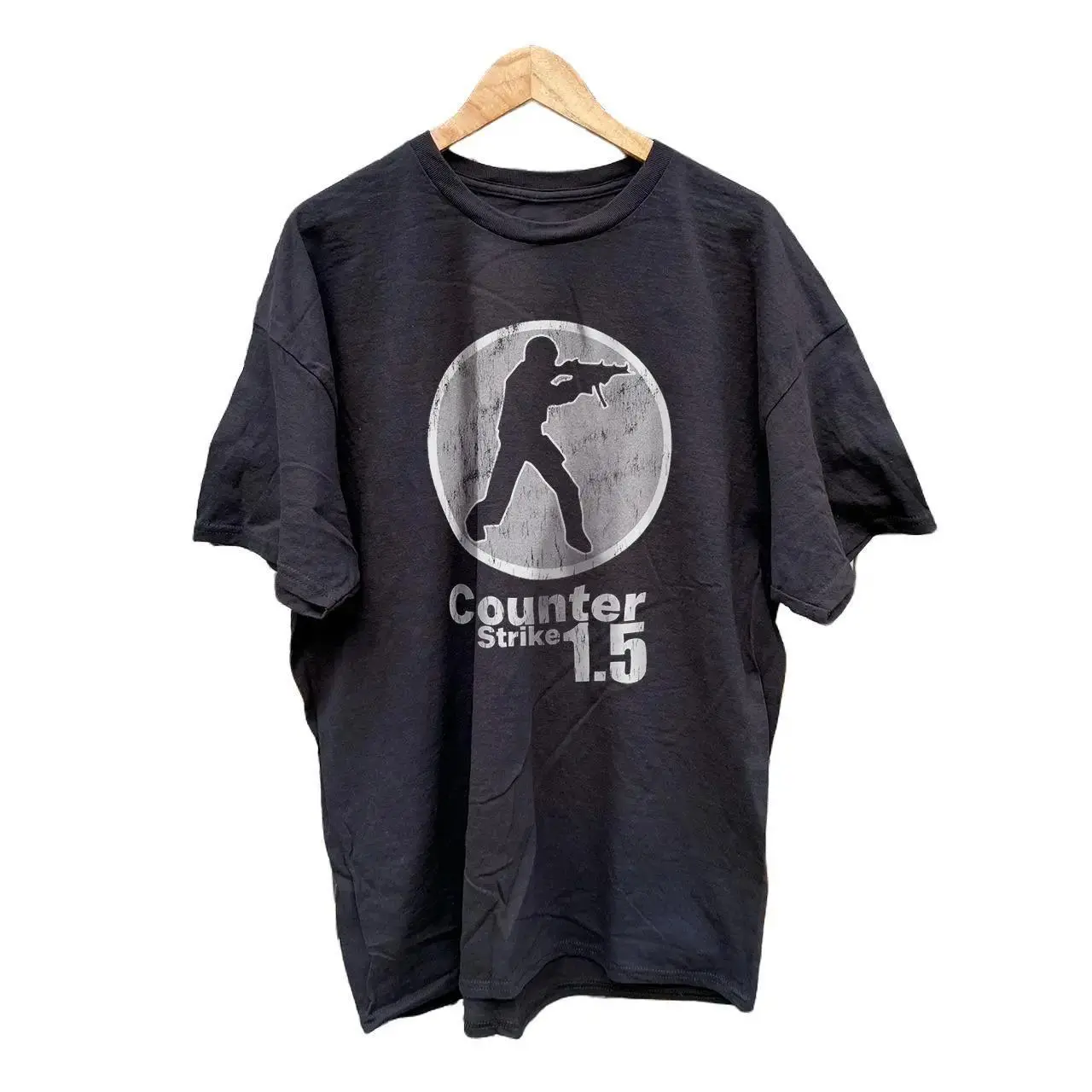 Counter Strike 2002 CS 1.5 CHINESE TOURNAMENT VINTAGE T-SHIRT, y2k Gaming Shirt, Unisex T-Shirt, Gift For Men Women Menswear Top Streetwear Cotton Classic Casual Fashion