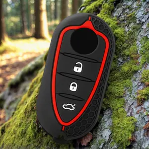 Silicone Key Cover Holder For Alfa Romeo Giulietta Myth Junior 4C Romeo Mito Myth 159 GTO GTA Car Remote Control Car Accessories