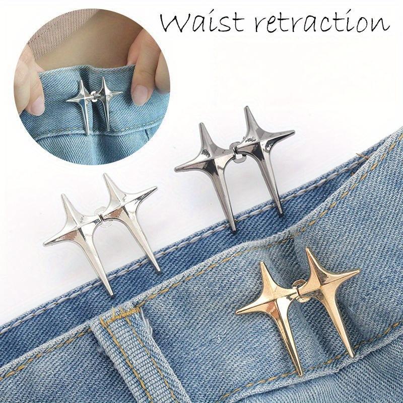 Vogatiques Star Waist Puller No-Sew Tightener, 50” Metal Belt, Easy & Tool-Free Fix for Loose Pants