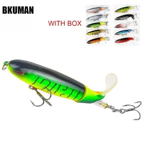Artificial Fishing Lure Kit, 5/10pcs 13.5g Simulated Hooks, Ideal for Outdoor Fishing Gear, Includes 10cm Whopper Ploppers & Swimbaits, Fishing Lure Set