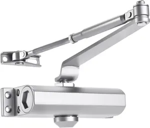 Automatic Door Closer, Adjustable Grade 3 Size Spring Hydraulic, Heavy Duty Door Closer for Commercial and Residential  for Doors Weighing 88 to 143 pounds Hold Open