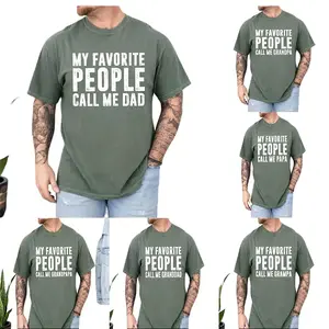 My Favorite People Call Me Papa Shirt, Personalized Dad Grandpa Tee, Minimalist Father’s Day Gift for Papa Granddad