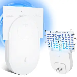 Bug Zapper Mosquito Repellent Lamp – 3-Second Setup! Peel, Insert, Plug & It Works! Portable for Home Bedroom Indoor Use