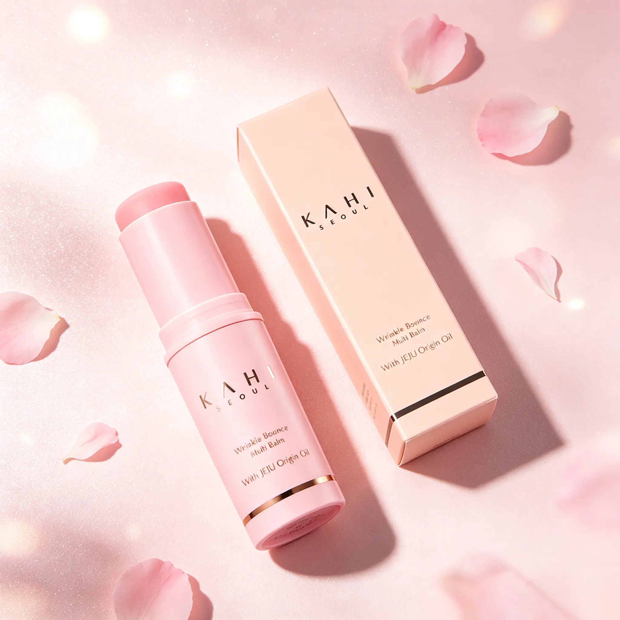 KAHI Wrinkle Bounce Multi Balm Stick, PDRN & Collagen Infused Multi-Use Balm for Face, Lips and Neck. Enriched with Salmon Collagen and Jeju Fermented Oil, Anti-Aging Formula Repairs, Hydrates, Nourishes Skin and Boosts Radiance