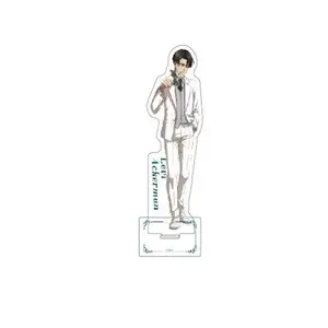 Attack on Titan Anime Levi Mikasa Ackerman Eren Armin Acrylic Stand Erwin Business Suit Figure Dot Pixis PVC Stand Model Gift
