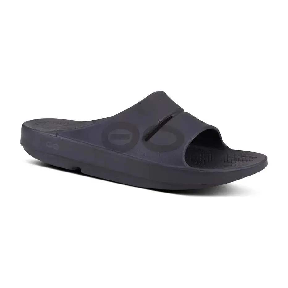 OOFOS Unisex Ooahh Sports Sandals in Black Matte