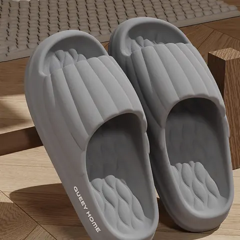 Men's Summer Slip-On Slippers, Casual Soft Slippers, Fashionable Minimalist Indoor Home Footwear, Comfortable and Stylish Open-Toe Design for Everyday Use, Shoe
