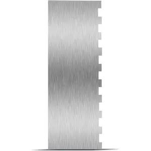 9 Inch Stainless Steel Cake Scraper, Cream Cake Scraper Sided Patterned Edge Stripe Edge Smoother Scraper Cake Smoother Frosting Scraper Cake Decorating Comb for Mousse Butter Cream