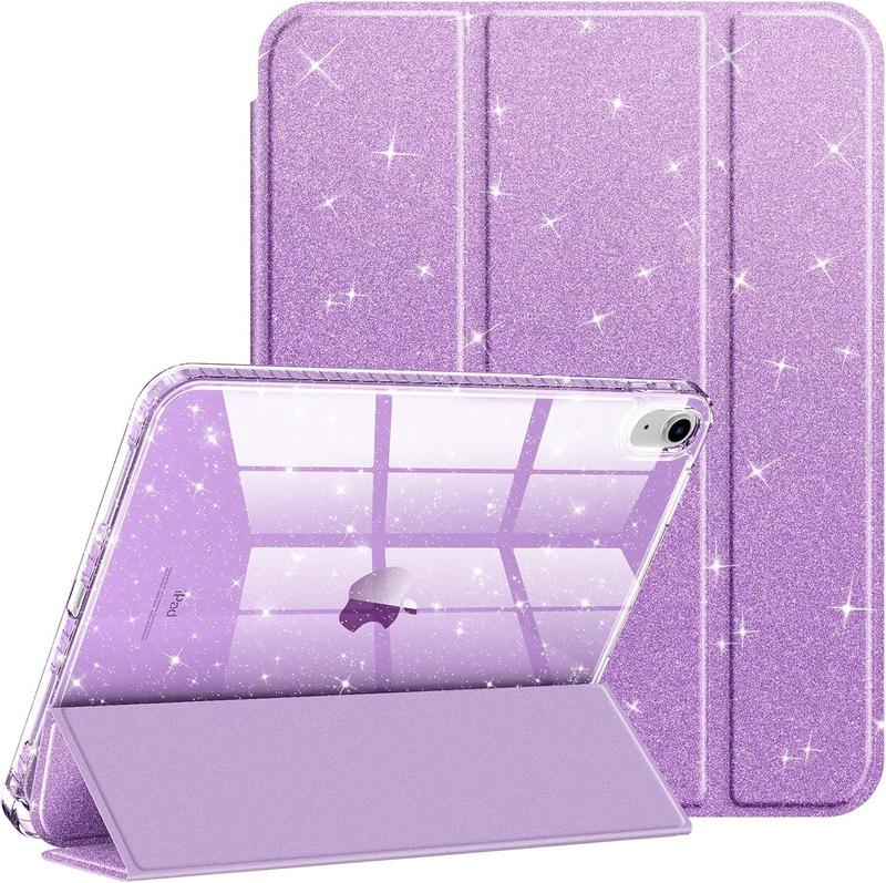iPad 10th Generation Tablet Case Pink Glitter Design with Stand Feature for Easy Viewing Durable Protection Computer Covers Durable Protection