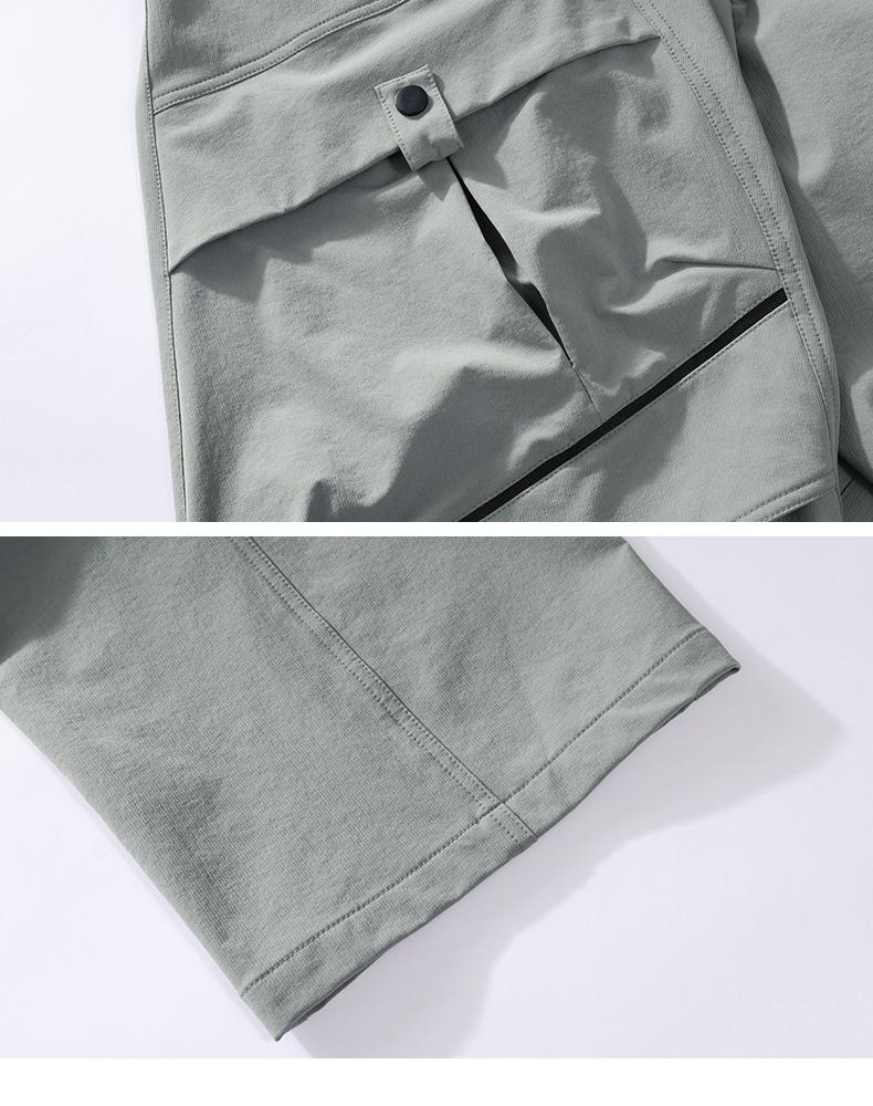 Men’s summer American casual cargo pants, loose straight fit, comfortable and breathable