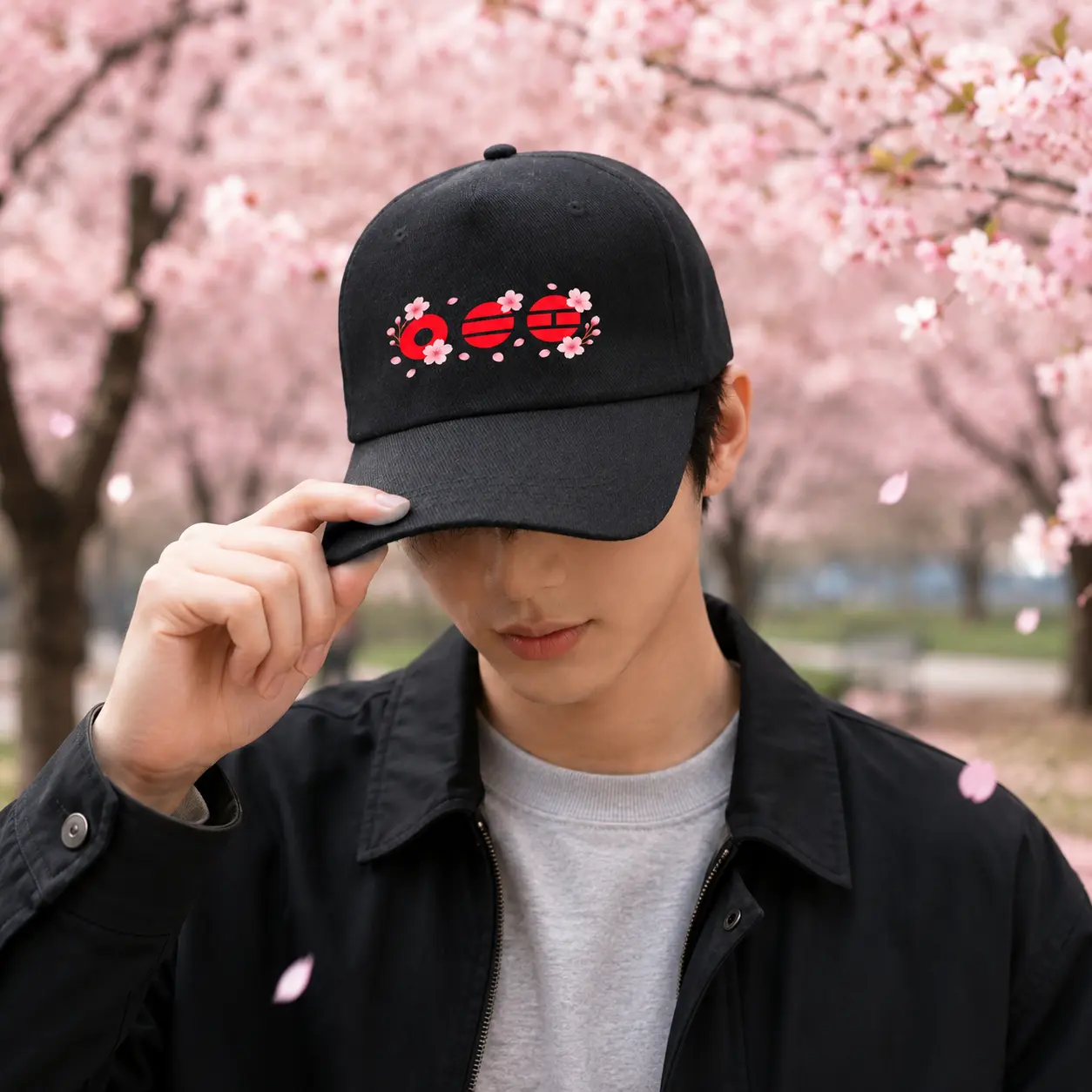 Arirang Baseball Hat, Kpop Inspired Flower Logo Cap, Bangtan Merch Cap, Kpop Army, Gift for Kpop, Unisex Kpop Cap