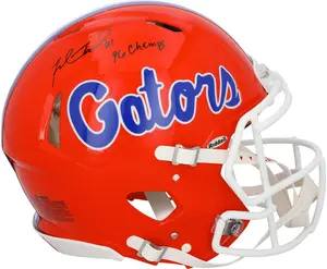 Fred Taylor Florida Gators Autographed Riddell Speed Authentic Helmet with "96 Champs" Inscription - Fanatics Authentic Certified