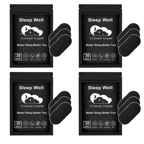 Cloud tape Mouth Tape 120/60/30 Strips 4/2/1-Month Supply Hypoallergenic Adhesive Gentle Ultra Breathable Stop Snoring Sleep Tape Sports Accessory Black and Pink