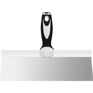 12" Drywall Taping Knife, Stainless Steel Skimming Blade with Soft Grip Handle for Joint Taping, Plastering Spatula Tools