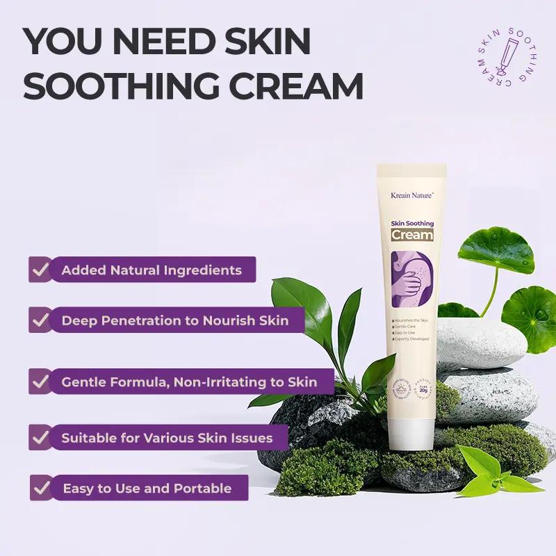Kreain Nature Soothing Gel with Tea Tree & Cica – Gentle Calming Moisturizer for Sensitive Skin, Daily Hydration to Boost Skin Barrier