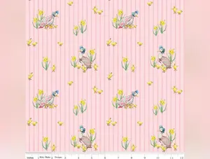 Peter Rabbit & Friends | Duck Stripe Pink by Beatrix Potter for Riley Blake | CD15862-PINK