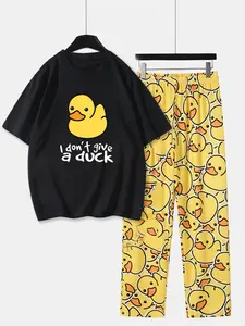 Men's 2-Piece Set, Fashion Casual Loose Pants, Spring & Summer Wear, Comfortable Breathable, Beach Vacation and Leisure Outing