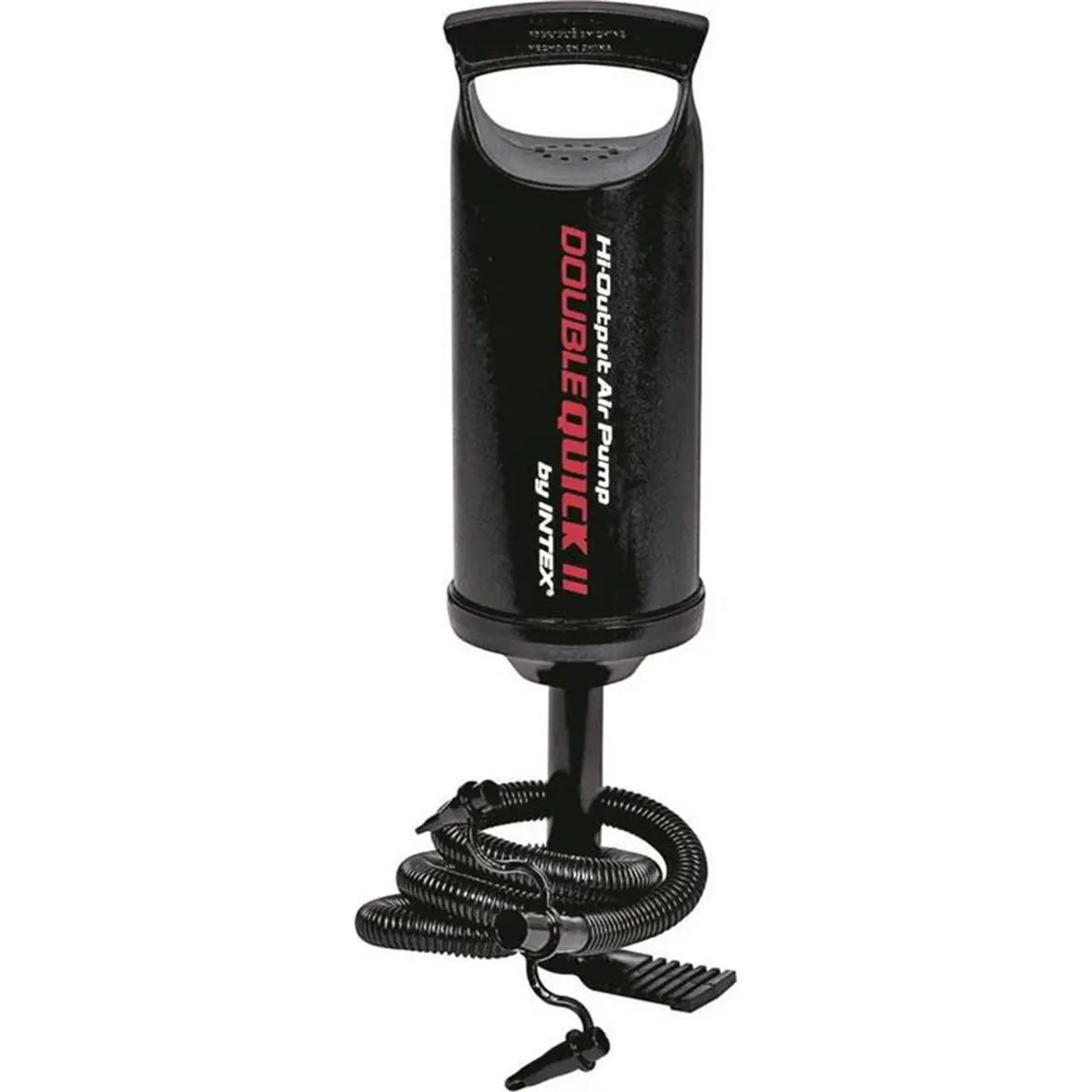 INTEX 14-Inch High Output Portable Manual Air Pump, Lightweight Compact Inflator with Multiple Nozzles, Functional Look, 10.94" H x 10.87" W x 15.04" L for Sports & Outdoor Leisure Cycling Equipment