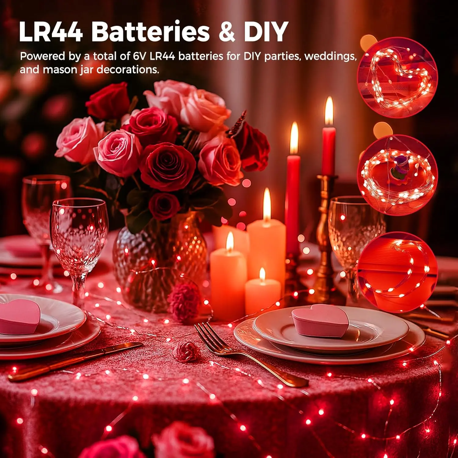 Household daily necessities litogo 6 Pack Red Fairy Lights Battery Operated with Timer, 20 LED 3 Modes Twinkle Light, 7ft Waterproof Silver Wire Mini Small Bulk Mason Jar String Light, Decor for Wedding Party Christmas Household daily necessities litogo 6 Pack Red Fairy Lights Battery Operated with Timer, 20 LED 3 Modes Twinkle Light, 7ft Waterproof Silver Wire Mini Small Bulk Mason Jar String Light, Decor for Wedding Party Christmas