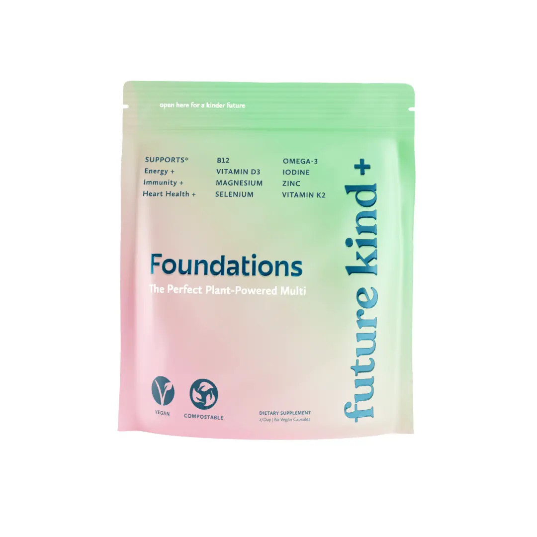 Future Kind Plant-Based Vegan Multivitamin Capsules - Immune Support, Heart Health, Daily Nutritional Supplements