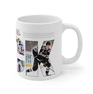 Jack Hughes NJD ART Mug Coffee Tea Gift Fun Team Hockey Souvenir, Feels Like a Favorite, Must-Have Basic