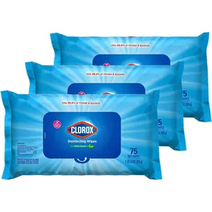 Clorox Disinfecting Wipes, Fresh Scent, 75 Count, 3 PackD0102H5TAWTClorox Disinfecting Wipes, Fresh Scent, 75 Count, 3 Pack<div><a href="https://www.danshanshop.com" title="Danshan shop ">https://www.danshanshop.com</a><h2>Specification</h2> <p>Brand:Clor