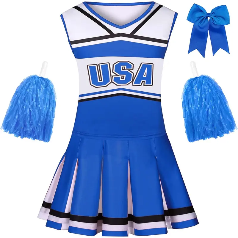 blue cheerleader halloween costume