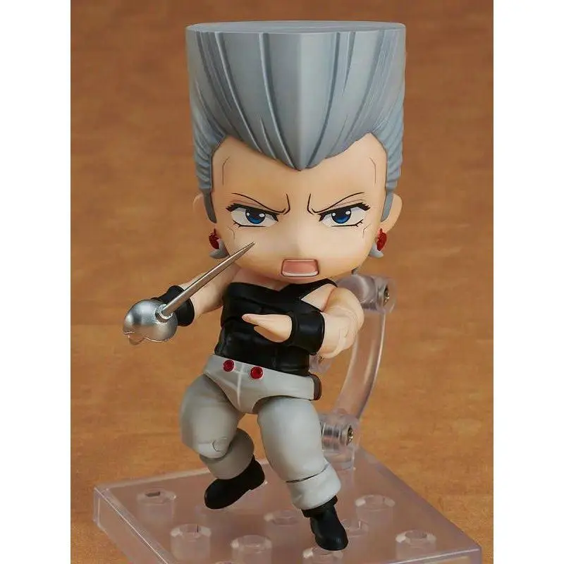 10cm JoJo's Bizarre Adventure Jean Pierre Polnareff Collectible Toy Figure #1561, Plastic Anime Figurine, Christmas Gift with Box for Anime Fans