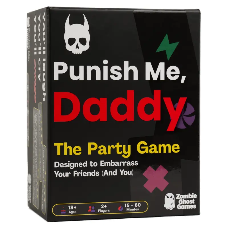 Punish Me, Daddy Card Game for Adults - Fun Inappropriate Party Game for Game Night Groups, Parties, Birthdays, Bachelor/Bachelorette Parties - Dirty NSFW Drinking Game Gift - 18+ - Zombie Ghost Games