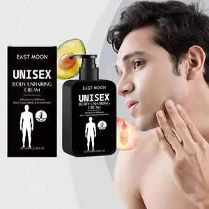 East Moon Men's Hair Removal Cream, Gentle Non-Irritating Smooth Fine Home Hair Care, Men's Depilatory Paste for Comfortable Shaving, Gentle Depilatory Solution