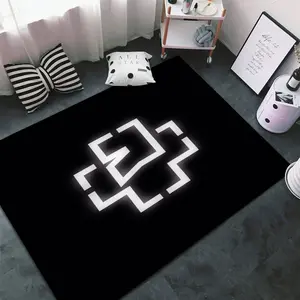 Rammstein Band 31 printed rug, suitable for home, living room, bedroom, or under office chairs; a holiday gift for family and friends; Christmas decorative rug.