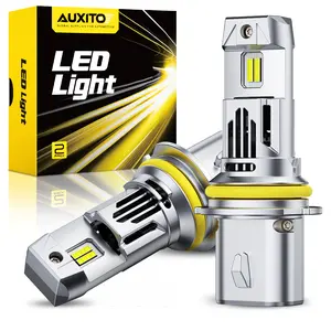 AUXITO 2025 Latest 9007 Headlight Bulbs, 6500K Cool White 800% Brighter, HB5 Light Bulbs for Fog Light, Non-polarity, Plug and Play, Pack of 2