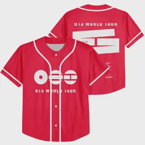 Kpop New Album Baseball Jersey, 2026 World Tour Baseball Jersey Shirt For Teen Girl Women Kpop Fan Gifts
