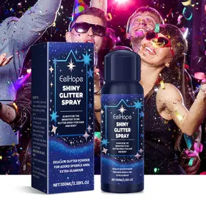 Glitter Body Spray, Shimmering Body Spray, Brightening Shining Body Makeup for Women & Girls, Cosmetic Product for Summer Party, Christmas Gift, Shimmer Glitter Pigment