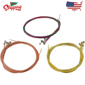 Acoustic Guitar Strings with 6 Picks, 3 Sets of 6 Acoustic Guitar Strings with 6 Picks, 3 Sets of 6