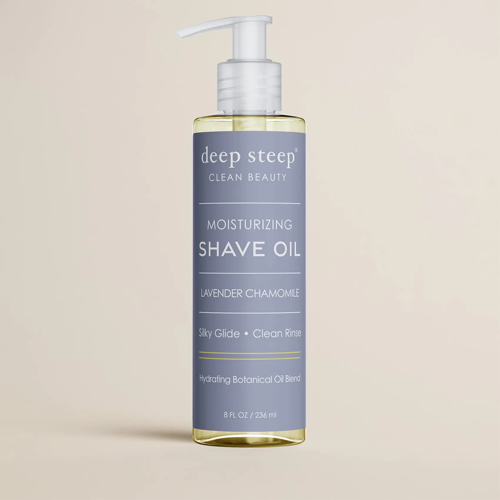 Deep Steep Lavender Chamomile Shave Oil, Moisturizing Hyaluronic Blend with Coconut Oil for Precise Razor Shaving and Silky Soft Skin, 8 fl oz, Body Care, Hair Removal Oils