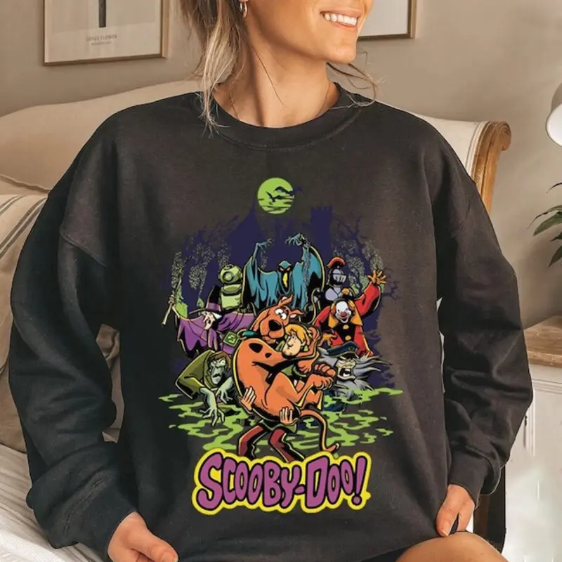 Vintage Scooby, Doo Sweatshirt, Halloween Movie Sweatshirt, Spooky Season Shirt, Retro 90s Graphic Crewneck