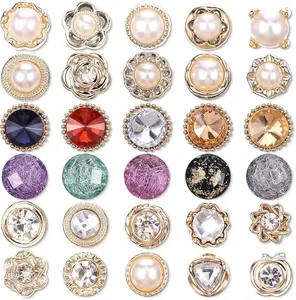 30 Pcs No Sew Invisible Buttons Pearl Brooch Button Women Reusable Pearl Cover up Pin Removable Replacement Safety Button Dress Supplies Decoration for Girls Clothing Shirt Blouse Sweater Shawl Coat No Brand