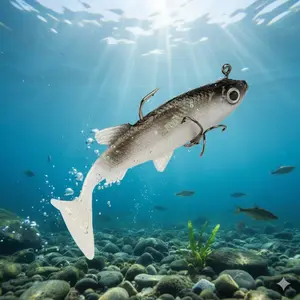 Titanium Coated Single Hard Bait Lure: Realistic Swimming Action for Bass Trout Cod Perch Saltwater Freshwater Fishing Lures in Rivers Lakes Streams.