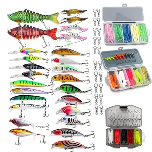 Artificial Fishing Lure Kit, 180pcs Fishing Lure Set, Fishing Accessories Including jointed swimbaits,Minnow, Soft Plastic Worms, Crankbait Jigs, Fishing Hooks #GLOBAL PICKS #deals for you days