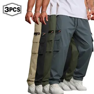 New European code men's long pants loose spring outdoor leisure paratroopers pants summer fashion tide tooling men's pants.