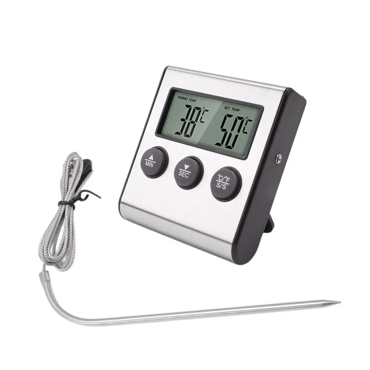 Kitchen Digital Thermometer BBQ Oven Meat Grill Function Heat Meter Home Baking Household Cooking Temp