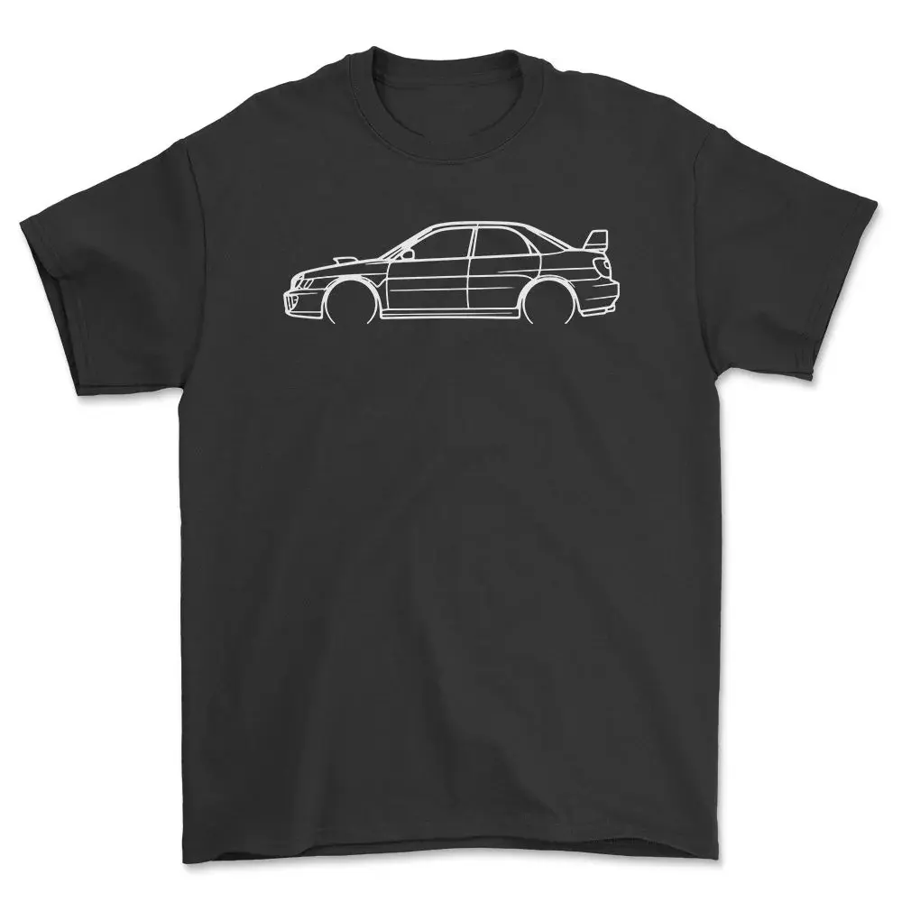 Subaru Impreza WRX 2002 Outline Unisex T-Shirt, Streetwear For JDM Car Fans