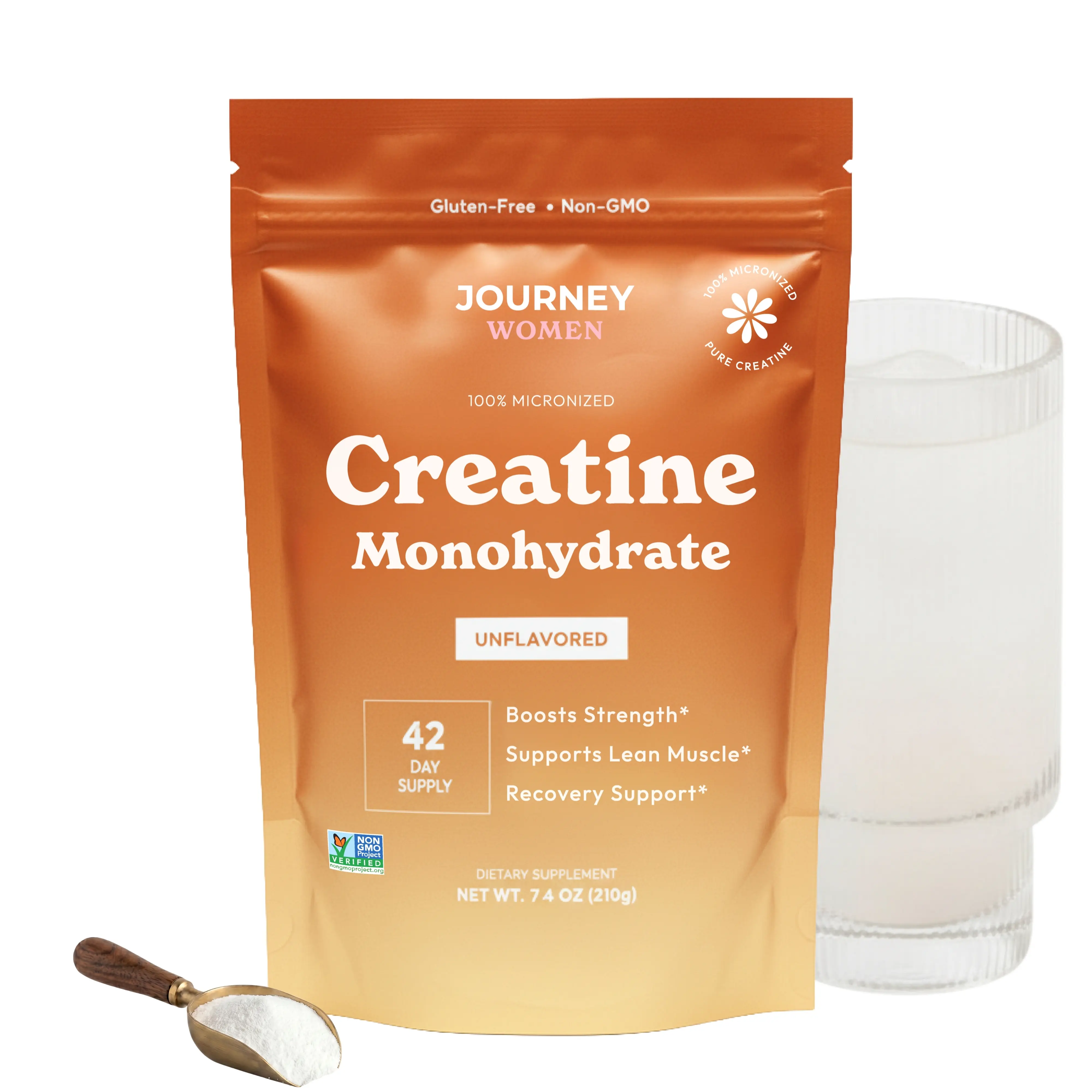Creatine Monohydrate for Women – 5g Micronized Creatine Powder, 100% Pure & Unflavored – Supports Lean Muscle, Strength, Recovery & Workout Performance – Easy Mix Daily Supplement - 42 Servings