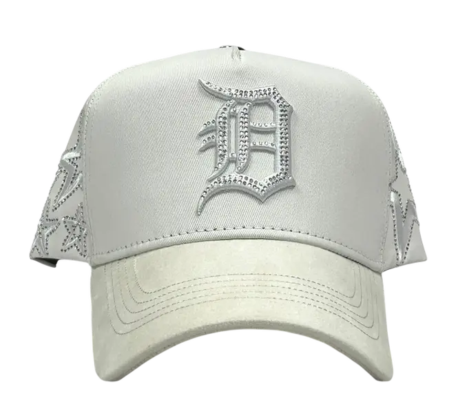 CAPS FANS WHT SNAPBACK HATS CFDETROIT WHT