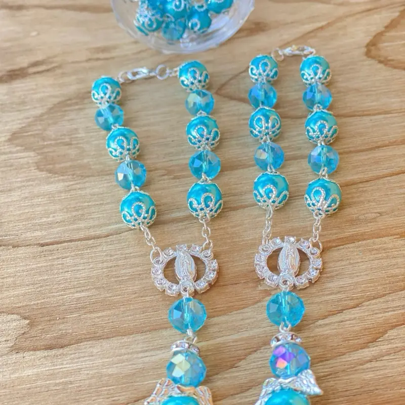 12pcs Religious Bracelets Jewelry Set Pack - Elegant Bangles for Baptism Kids Party Favors, First Communion Gifts with Free Bags